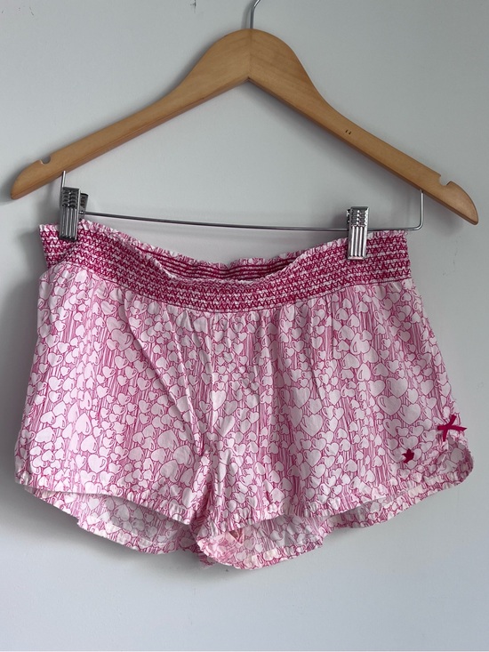 aerie Other - aerie Pink and White Smocked Waist Lounge Shorts